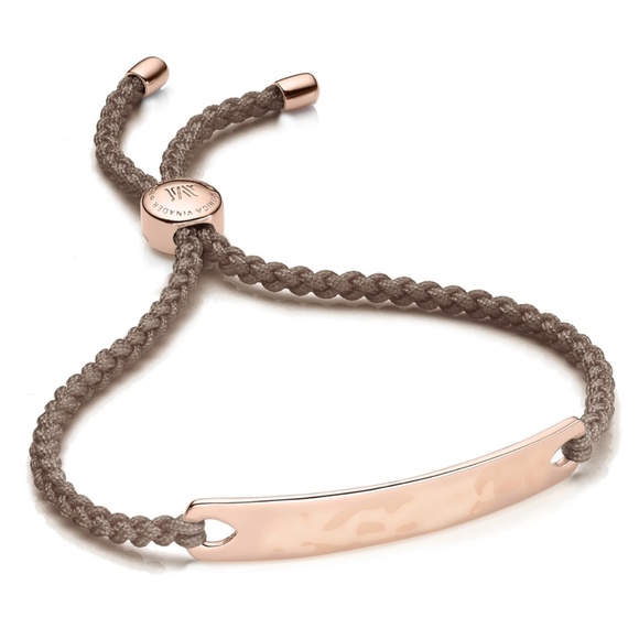 MONICA VINADER | Havana Friendship Bracelet in Rose Gold with Mink Cord - Picture 1 of 6
